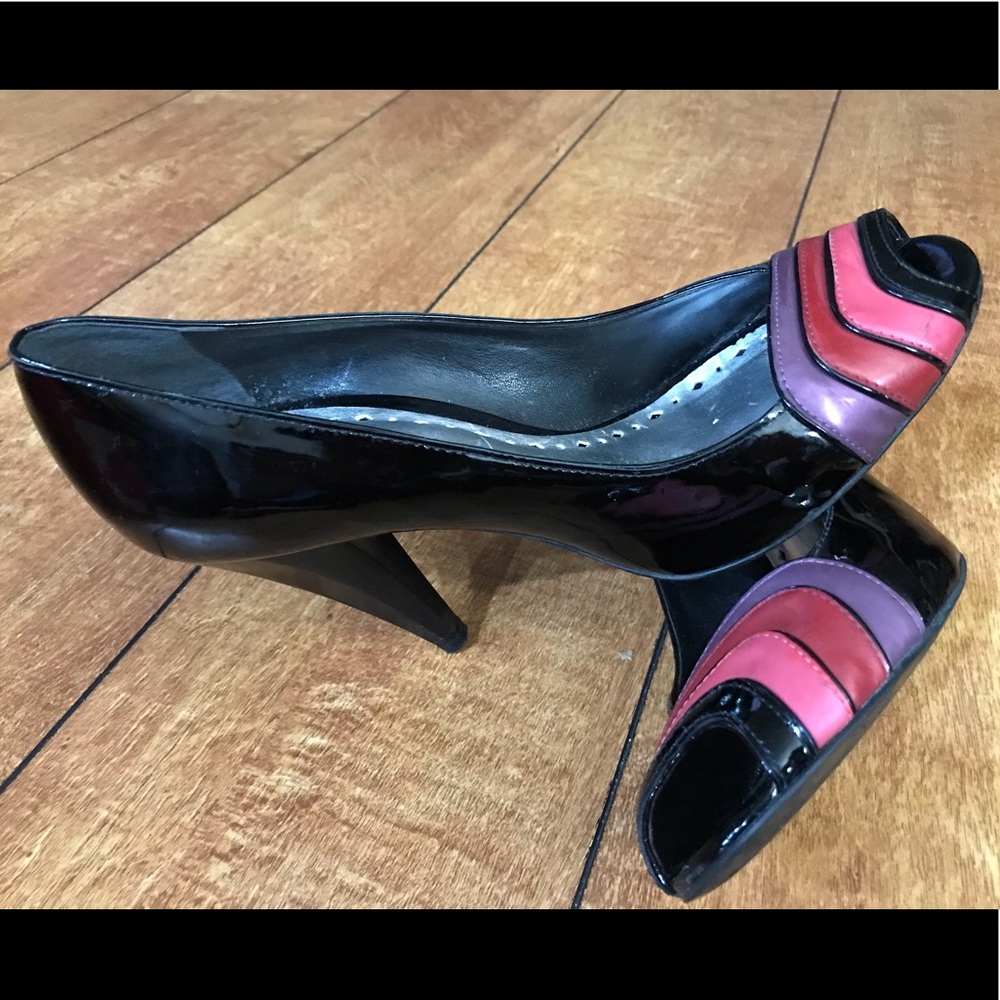 Patent leather colorful heels 👠